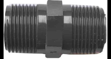 PVC Dubbelnippel 3/4 inch AG x AG - PVC Fittingen voor Buis Koppeling