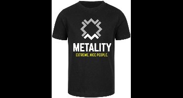 Metality Kids Logo Shirt Jongens & meisjes T-shirt - zwart - 116