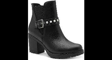 Marco Tozzi Dames Enkellaarsje 2-25425-45 001 F-breedte Maat: 37 EU