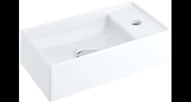 Ravak Veda 400 - Wastafel Slim, 400x220 mm, met 1 kraangat, wit XJX01240000