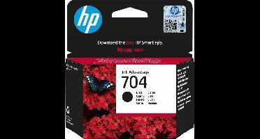 HP 704 - Inktcartridge / Zwart