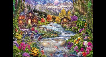 Schmidt legpuzzel Mountain Stream - 2000 stukjes puzzel volwassenen.