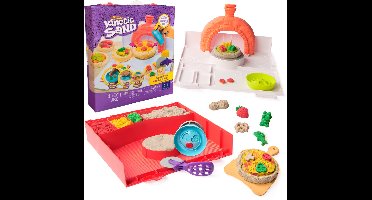 Kinetic Sand - SquishPizza - Rijzende pizza-speelset met 452 g speelzand en 5 gereedschappen