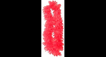 Partyxplosion Hawaii slinger - neon roze - 1 m - polyester - feestartikelen