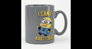 Minions Tasse/Kaffeebecher I Can't Adult Today! Mug Stormgrey