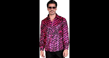 Pailletten Overhemd Exotic Pink Tigerking Man