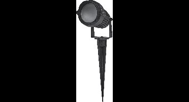 LEDVANCE ENDURA HYBRID SPOT SPIKE buitenlant., hybrideverl., 1W, 60lm, warm witte lichtkleur, 3.000K kleurtemperatuur, zwart, aluminium, beschermingsklasse IP44 en IP67, zonne-energie en netvoeding