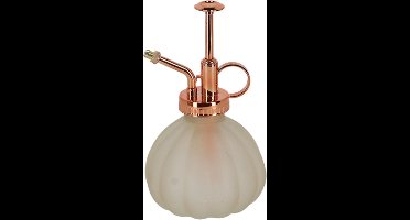 Esschert Design plantenspuit/vernevelaar - glas - ivoor/koper - 15.5 cm