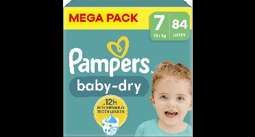 Pampers - Baby Dry - Maat 7 - Mega Pack - 84 stuks - 15+ KG