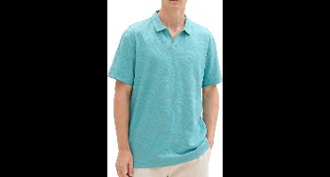 Tom Tailor - Polo Korte mouw - Heren - M - Blauw - Katoen - 1041841