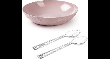 Plasticforte Slakom - Transparant slabestek - Kunststof - Roze - D30 cm