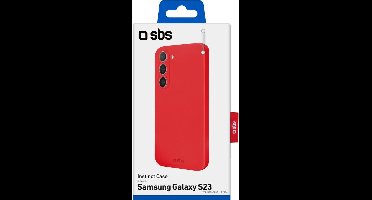 SBS Instinct Telefoonhoesje geschikt voor Samsung Galaxy S23 Hoesje Flexibel TPU Backcover Shockproof - Rood