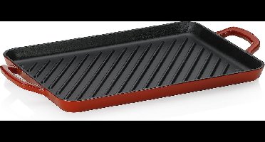 Grillplaat, Gietijzer, Rood, 25 x 35 cm - Kela | Calido