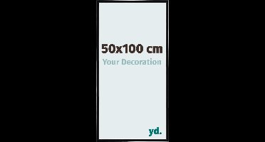 Your Decoration - Fotolijst 50x100 cm - Kunststof - Zwart Hoogglans - Annecy