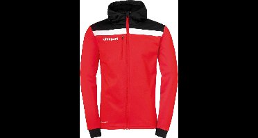 Uhlsport Offense 23 Trainingsjack Met Capuchon Kinderen - Rood / Zwart / Wit | Maat: 164