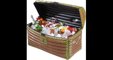 "Opblaasbare piratenkoffer - Feestdecoratievoorwerp - One size"