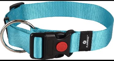 Hond Halsband Ziggi Turkoois XL 55-75cm 40mm