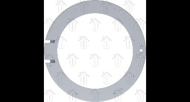 Bosch Deurrand Binnenrand grijs WFO2450,WXLS1250, 00432074