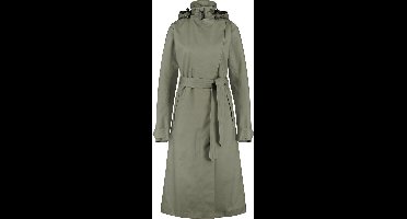 AGU Trench Coat Long Regenjas Urban Outdoor Dames - Groen - L