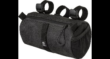 AGU Roll Bag Stuurtas - Bikepacking - 1,5L Stuurtas Fiets - Eenvoudige Montage - Waterafstotend - Zwart Reflecterend