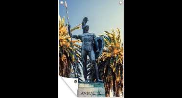 Tuinposter - Tuindoek - Tuinposters buiten - Standbeeld van Achilles - 80x120 cm - Tuin
