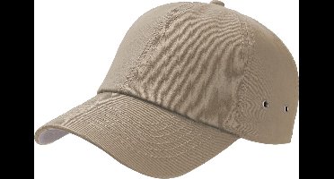 Atlantis Actie 6 Paneel Chino Baseball Cap (Pakket van 2) (Khaki)