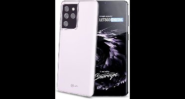 Celly Gelskin Siliconen hoesje - Geschikt voor Samsung Galaxy S21 Ultra - TPU Back cover - Transparant