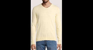 Tom Tailor - V-hals trui - Heren - XL - Mais - Katoen - 1012820