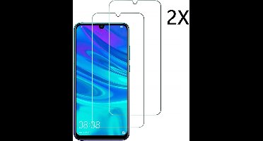 Ntech 2 Stuks Screenprotector Tempered Glass Glazen Gehard Screen Protector voor Huawei P Smart+ 2019