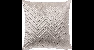 Dutch Decor DUKE - Kussenhoes 40x40 cm - subtiel geometrisch patroon - Pumice Stone - beige - met rits - zonder binnenkussen