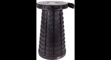 Benson Opvouwbare kruk - zwart - kunststof - D25 x 45 cm - inklapbare stoel