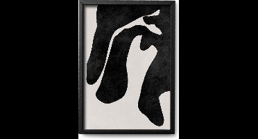 Abstracte poster Bundy - A4 - 21 x 30 cm - Inclusief lijst (Zwart MDF) - Kunst - Hoogwaardige abstracte poster - Illustratie - ArtStract - Abstracte kunst Online - Abstracte posters