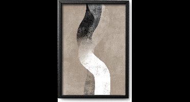Abstracte poster Bootstrap - A4 - 21 x 30 cm - Inclusief lijst (Zwart MDF) - Kunst - Hoogwaardige abstracte poster - Illustratie - ArtStract - Abstracte kunst Online - Abstracte posters