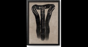 Abstracte poster Boilers - A4 - 21 x 30 cm - Inclusief lijst (Zwart MDF) - Kunst - Hoogwaardige abstracte poster - Illustratie - ArtStract - Abstracte kunst Online - Abstracte posters