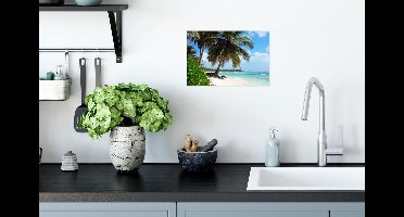 Poster Palmboom - Zee - Tropisch - 30x20 cm