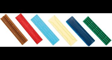 Beglazingsblokje 20X6X100Mm Zwart - 100 Stuks