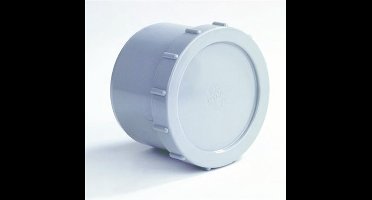 Dyka Eindstuk met schroefdeksel spie-aansluiting PVC 75mm