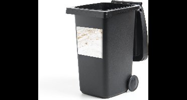 Container sticker Marmer - Goud - Wit - Trendy - 40x40 cm - Kliko sticker