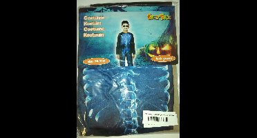 Verkleedset Skelet Blauw, halloween, verkleedkleding #kindercrea