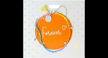 Depesche - Trend kralenarmband Protection & Love - met tekst Forever