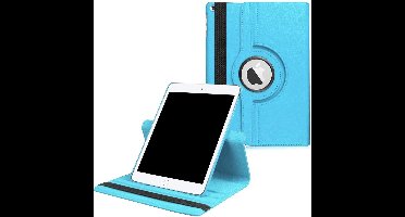 Hoes geschikt voor iPad 2021 / 2020 / 2019 (9e/8e/7e Generatie / 10.2 inch) - 360° draaibare Bookcase - Lichtblauw