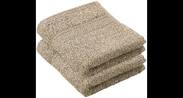 De Witte Lietaer Gastendoekje Stephanie Humus - 30 x 50 cm - 2 stuks - Bruin - Katoen