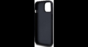 DKNY Checkered Printed Stripe Back Case - Geschikt voor Apple iPhone 15 (6.1") - Zwart