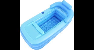 Luxe Draagbare Opblaasbare Badkuip met Rugleuning & Armleuningen – Comfortabel Groot Opvouwbaar Bad voor Volwassenen – Gemakkelijk te Installeren & Opbergen – Inclusief Luchtventiel – Zwart