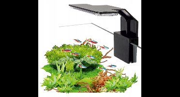 AquaLED Mini Zwarte Aquariumlamp 6W rond 20-30cm Tanks