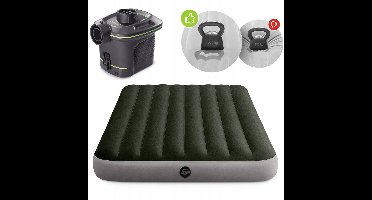 Luchtbed 2-persoons 191x137cm met elektrische pomp, waterdicht