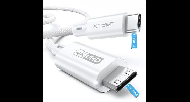 USB C naar Mini HDMI Kabelaansluiting 2m – Hoogwaardige 4K, Voor Laptop naar Draagbaar Scherm