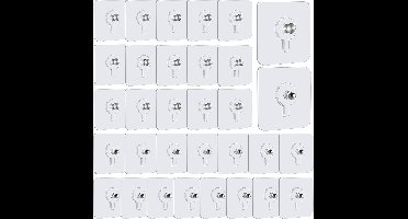 Zelfklevende Spijker - Zelfklevende Spijker Tesa - Transparant