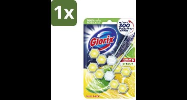 Glorix - Power 5 - Toiletblok - Citrus - Langdurige Frisheid - 2 Blokken - 1 stuk