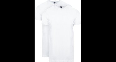 Suitable - Ota T-Shirt Ronde Hals Wit 2-Pack - Heren - Modern-fit